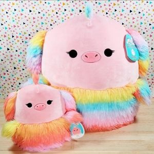 Squishmallow Elda the Ostrich 16" & 8" UltraSoft Stuffed Toy Plush Set NWT
